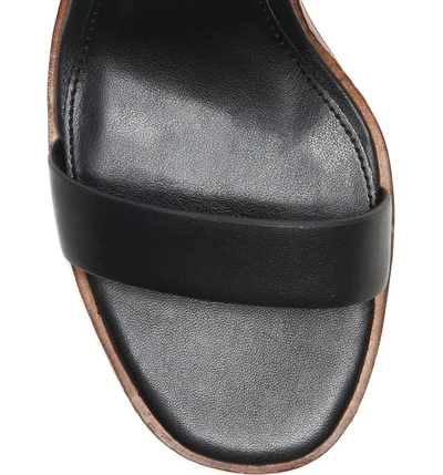 Shop Vince Camuto Kreestey Ankle Strap Sandal In Black Leather
