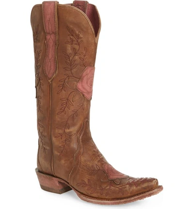 Shop Ariat Rosalind Western Boot In Naturally Distressed Leather