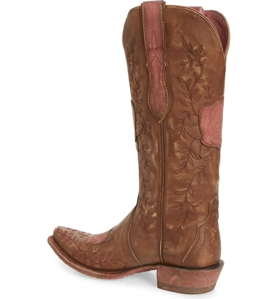 Shop Ariat Rosalind Western Boot In Naturally Distressed Leather