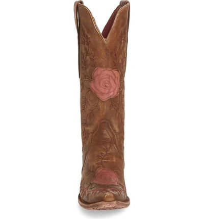 Shop Ariat Rosalind Western Boot In Naturally Distressed Leather