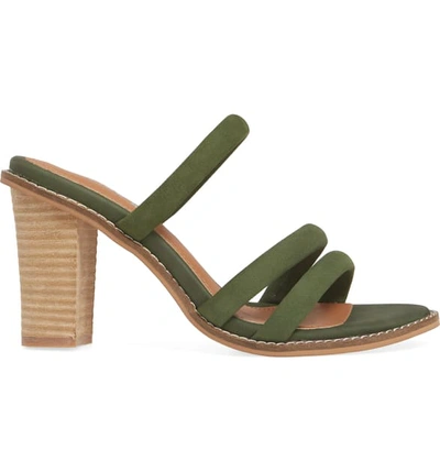 Shop Alias Mae Evita Strappy Slide Sandal In Moss Nubuck