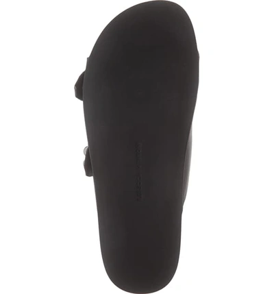 Shop Rebecca Minkoff Vachel Slide Sandal In Black Leather