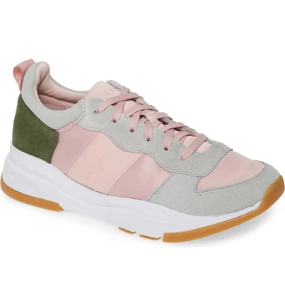 Ted Baker Waverdi Sneaker In Pink Satin Suede ModeSens