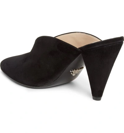 Shop Prada Pointy Toe Mule In Black