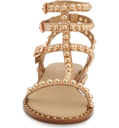 Shop Ash Play Studded Sandal In Rame