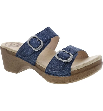 Shop Dansko 'sophie' Sandal In Denim Leather