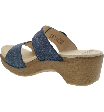 Shop Dansko 'sophie' Sandal In Denim Leather