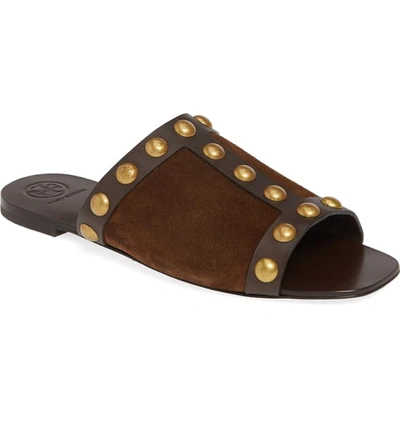 Tory Burch Blythe Slide Sandal In Arabica/ Coconut | ModeSens