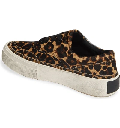 Shop Allsaints Mercia Lace-up Platform Sneaker In Leopard Calf Hair