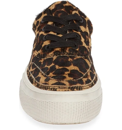 Shop Allsaints Mercia Lace-up Platform Sneaker In Leopard Calf Hair