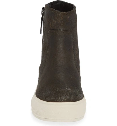 Shop Frye Gia Bootie In Anthracite Leather