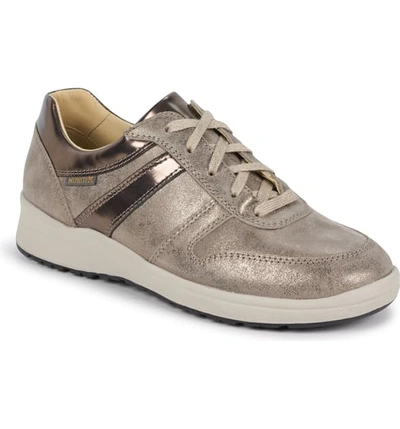 Shop Mephisto Rebeca Sneaker In Dark Taupe Nubuck