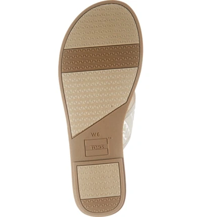 Shop Toms Viv Sandal In Natural Arrow Mesh Fabric