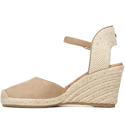 Sam Edelman Payton Wedge Sandal In Oatmeal Suede ModeSens