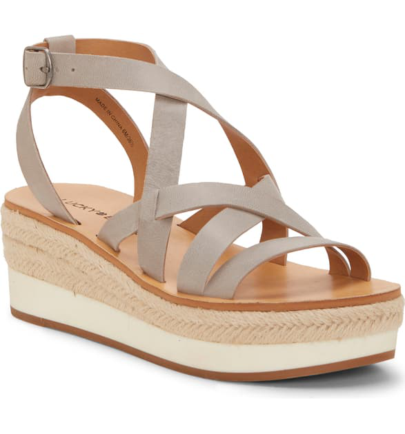lucky brand jenepper platform wedge sandal
