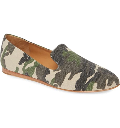 Shop Veronica Beard Griffin Pointy Toe Loafer In Desert Camo
