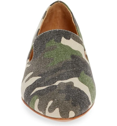 Shop Veronica Beard Griffin Pointy Toe Loafer In Desert Camo