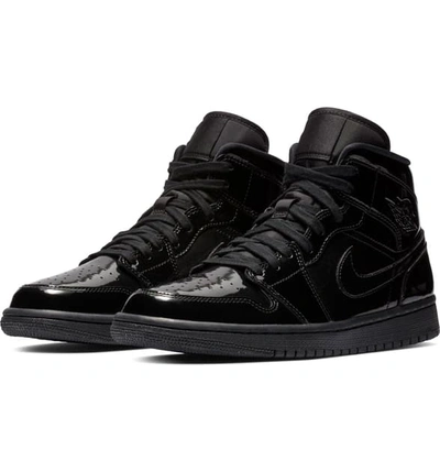 Shop Nike 1 Mid Sneaker In Black/ Black/ Black
