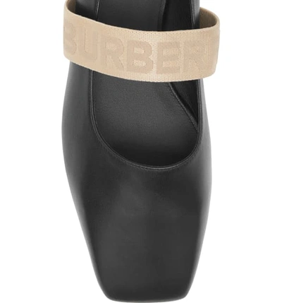 Shop Burberry Pennine Mary Jane Flat In Black