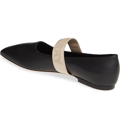 Shop Burberry Pennine Mary Jane Flat In Black