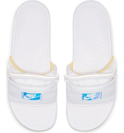 Industrializar quemado Cerveza inglesa Nike Benassi Jdi Fanny Pack Sport Slide In White/ Clear/ Topaz Gold |  ModeSens