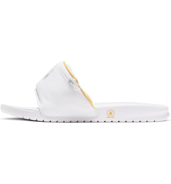 nike benassi jdi fanny pack white topaz gold