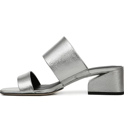 Shop Via Spiga Phillipa Slide Sandal In Silver Metallic