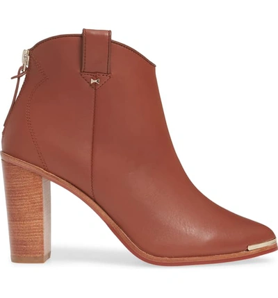 Shop Ted Baker Kasidy Bootie In Tan Leather