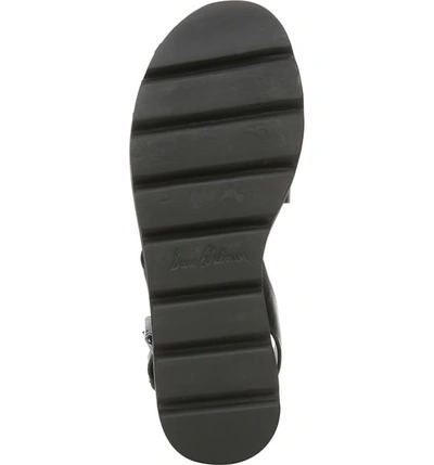Shop Sam Edelman Rasheed Slingback Platform Sandal In Black Leather