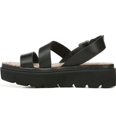 Shop Sam Edelman Rasheed Slingback Platform Sandal In Black Leather