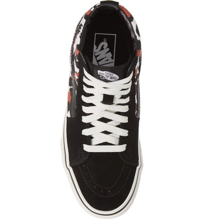 Shop Vans 'sk8-hi' Sneaker In Black/ True White