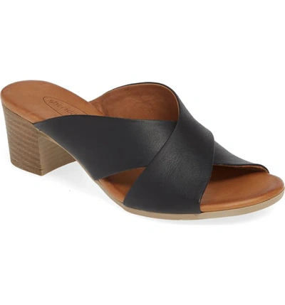 Shop Sheridan Mia Tonia Slide Sandal In Black Leather