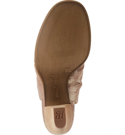 Shop Paul Green 'cosmo' Peep Toe Sandal In Blush Metallic