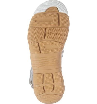 Shop Gucci Tinsel Sport Sandal In White