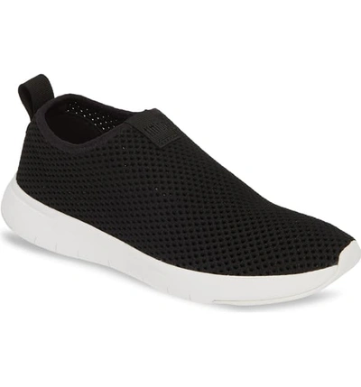 Shop Fitflop Airmesh Slip-on Sneaker In Black