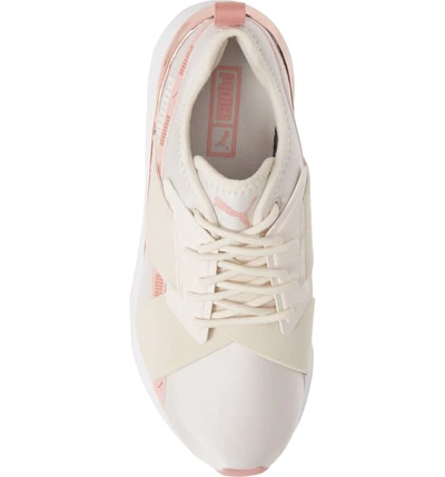 Shop Puma Muse X-2 Metallic Sneaker In Pastel Parchment/ Rose Gold