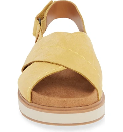 Shop Toms Marisa Sandal In Electric Yellow Nubuck