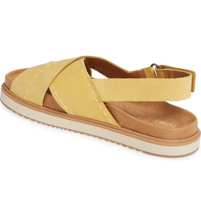 Shop Toms Marisa Sandal In Electric Yellow Nubuck