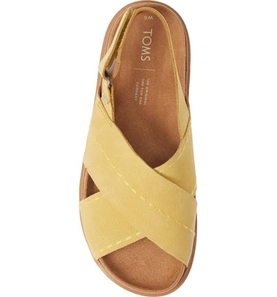 Shop Toms Marisa Sandal In Electric Yellow Nubuck