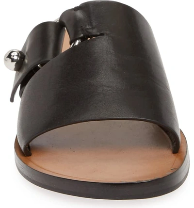 Shop Rag & Bone Arc Slide Sandal In Black Leather