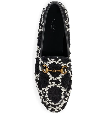 Shop Gucci Jordaan Loafer In Black/ White