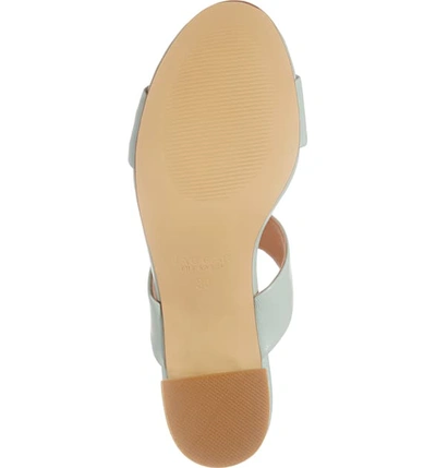 Shop Jaggar Slide Sandal In Mint Leather