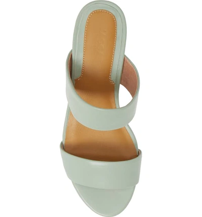 Shop Jaggar Slide Sandal In Mint Leather