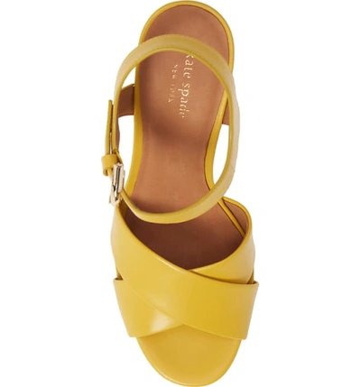 Shop Kate Spade Grace Platform Sandal In Marigold