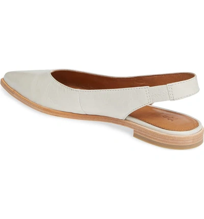 Shop Frye Kenzie Slingback Flat In White