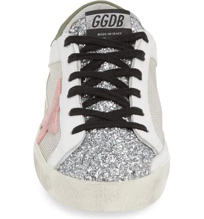 Shop Golden Goose Superstar Sneaker In Grey/ Pink