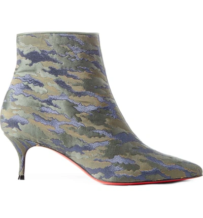 Shop Christian Louboutin So Kate Camo Pointy Toe Bootie In Vosges Camo