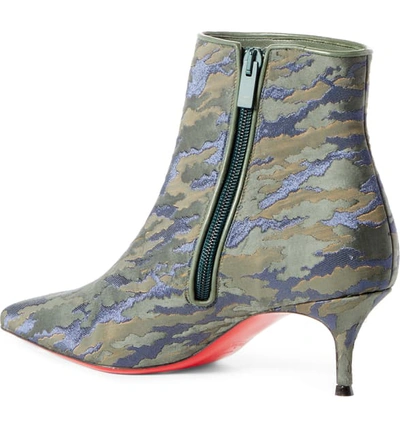 Shop Christian Louboutin So Kate Camo Pointy Toe Bootie In Vosges Camo