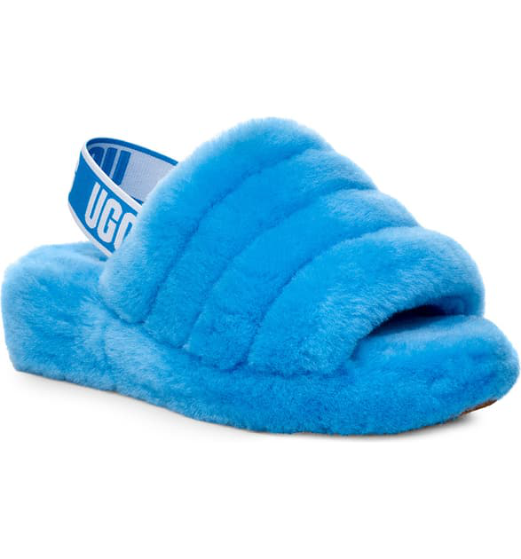 light blue ugg slippers