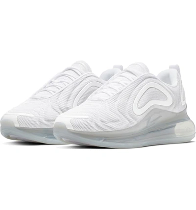 Shop Nike Air Max 720 Sneaker In White/ Platinum/ Platinum